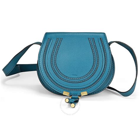 chloe marcie laguna blue|Chloe Mini Marcie Laguna Blue Leather Small Round Crossbody .